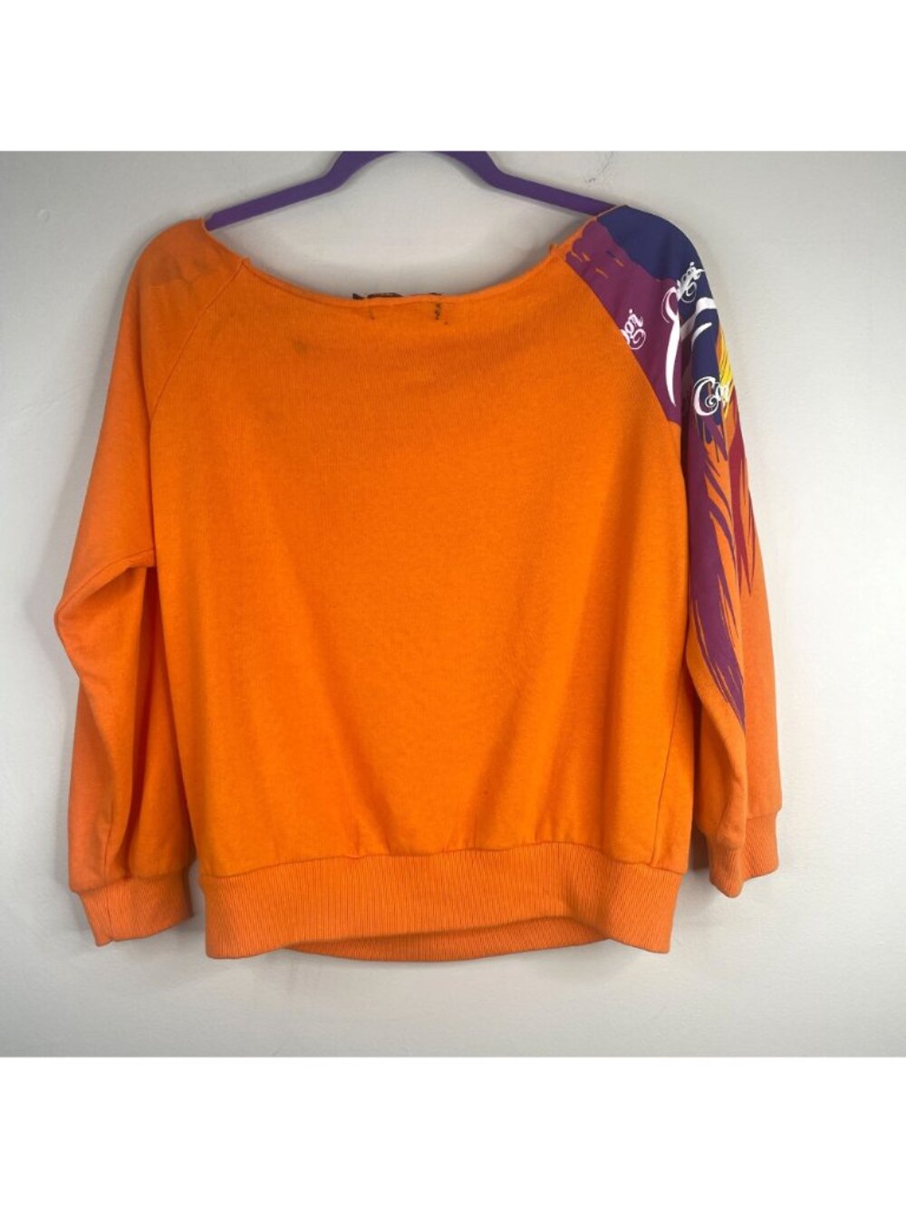 Coogi Knit Top Womens XLarge Urban Hip Hop Raw Edge Neck Tie Detail Big Logo - Picture 3 of 16
